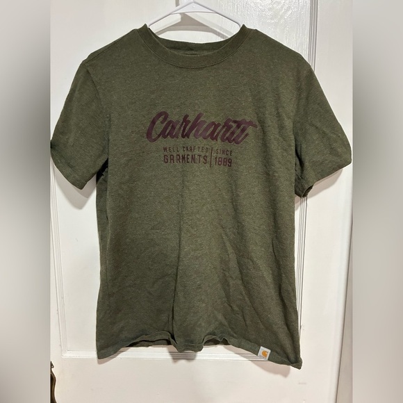 Carhartt Dark Olive Short Sleeve Tee Size M - Picture 1 of 3